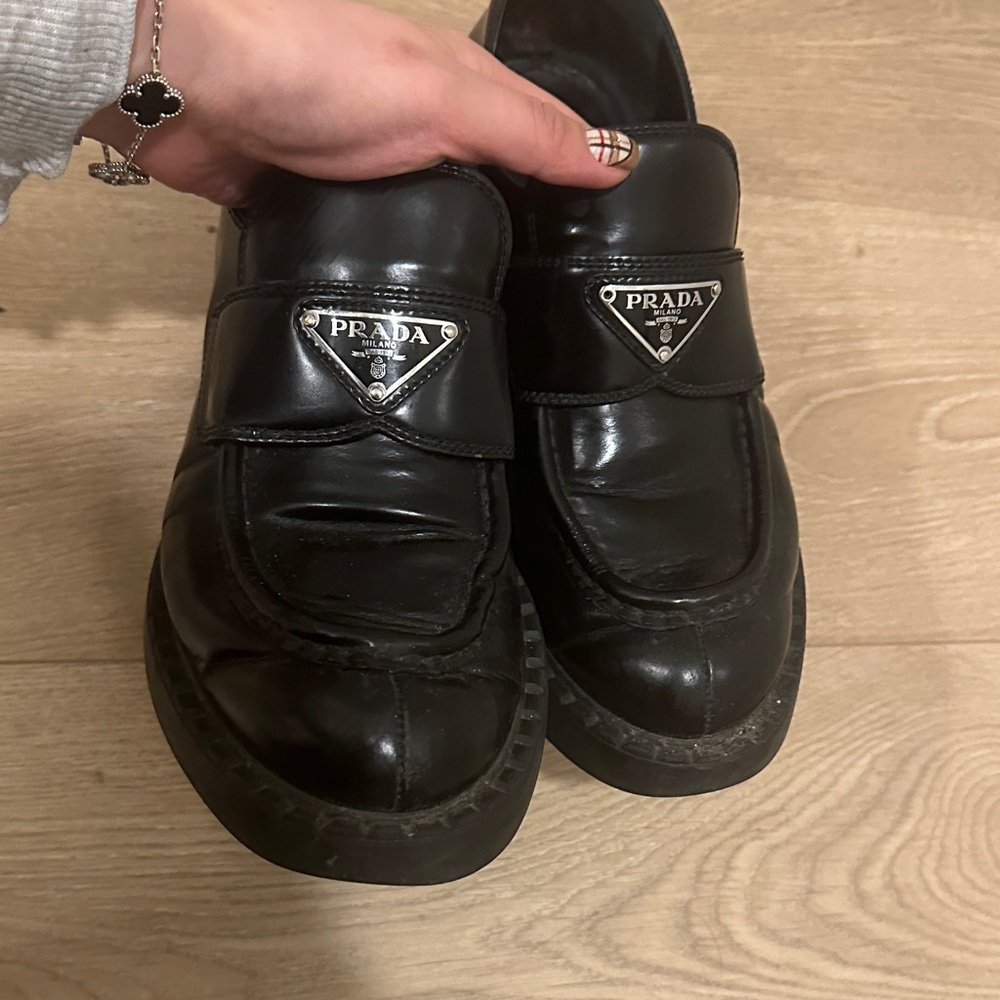 Prada Women‘s Elegant Black Slip-Ons